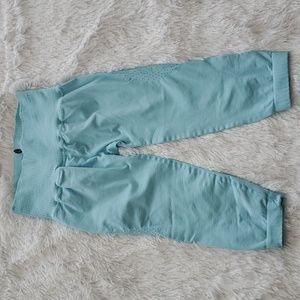 Free People High-Rise Good Karma Crop Leggings Sky High